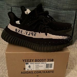 Yeezy Boost 350 V2 Men's Sz 6- Cblack/Cwhite/Cblack Noiess/Blaess/Noiess
